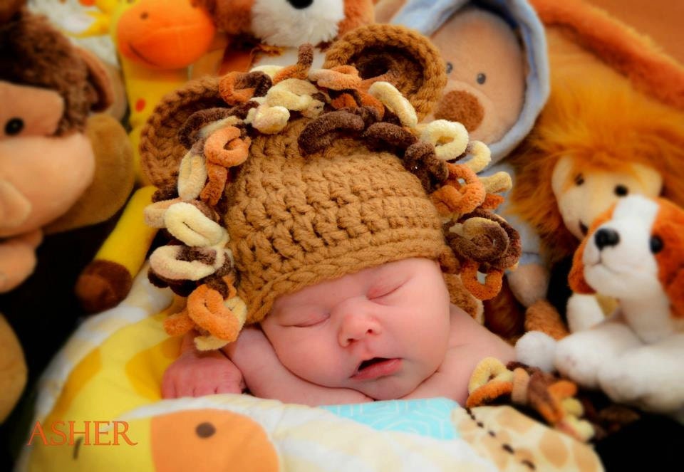Crochet Lion Beanie/Diaper Cover Set/Photography Prop/Baby Shower Gift/Halloween Costume