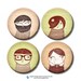 2.5 inch circles Family digital images for 2.25 inch pocket mirrors. Mothers Fathers Day. Sepia green blue digital download. Big rounds