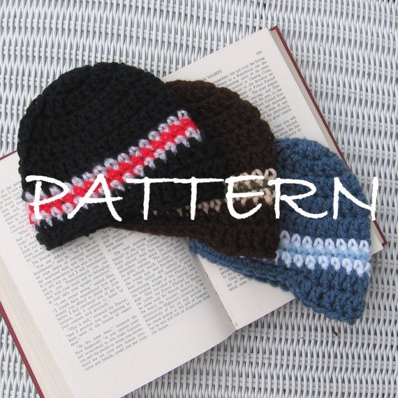 PDF PATTERN for my Simple Preemie to Newborn Newsboy Hat Design