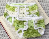 COOL LIME Cotton Diaper Cover - Newborn to 3 Month or 3-6 Month - Photo Prop - Choose one