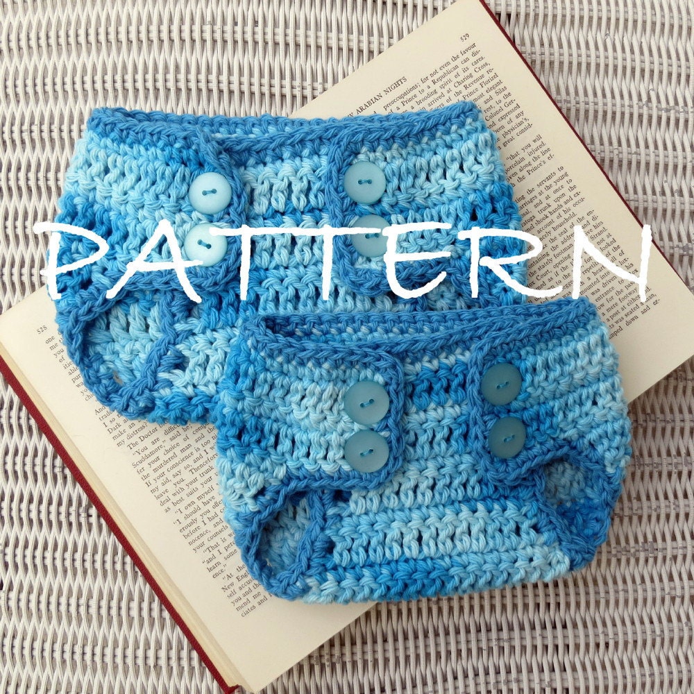 PDF PATTERN for my Diaper Cover Design - 2 sizes - Newborn and 3-6 Month Old