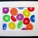 Unicorn Blood Cells - original watercolor painting