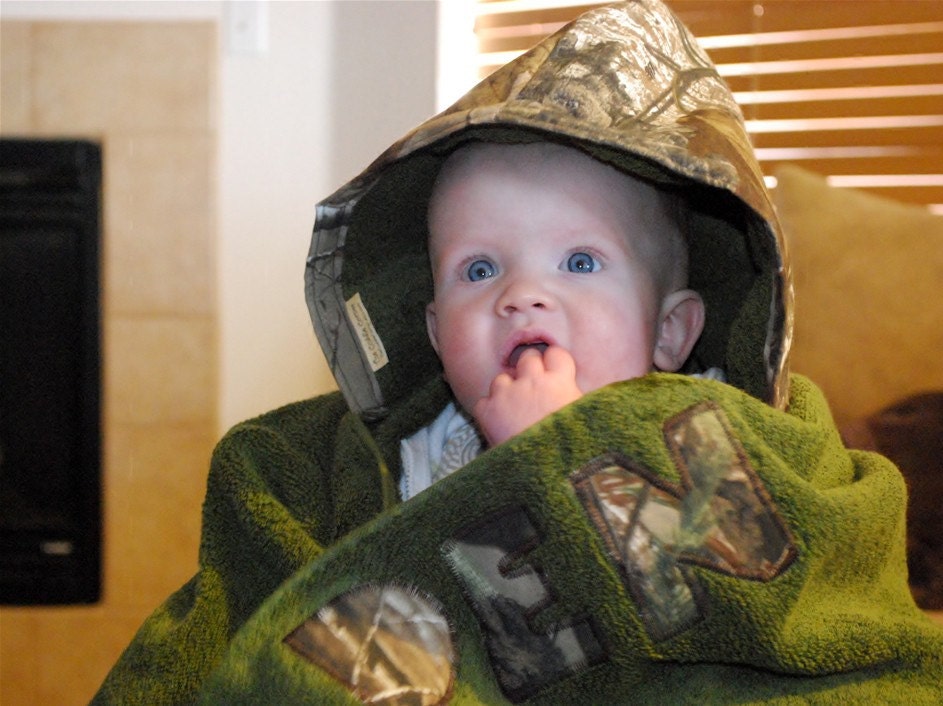 Personalized Camouflage Hooded Towel Bath Beach Towel