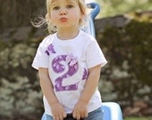 Girl Purple Butterfly Birthday Shirt  - 1st Birthday, 2nd Birthday, 3rd Birthday and on