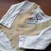 Long Sleeve Tie and Vest Onesie - Pinstripe - Boutique Baby Boy Clothes