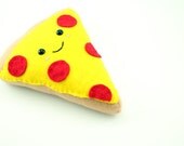 Smiling Pepperoni Pizza Plush