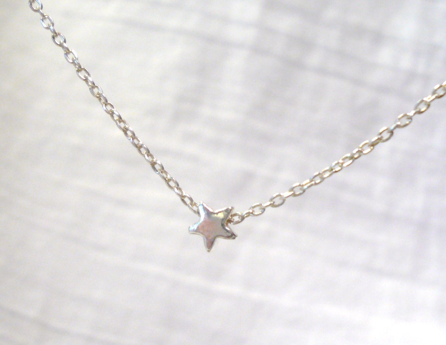 Shooting Star - Sterling Silver Necklace -  Free Shipping