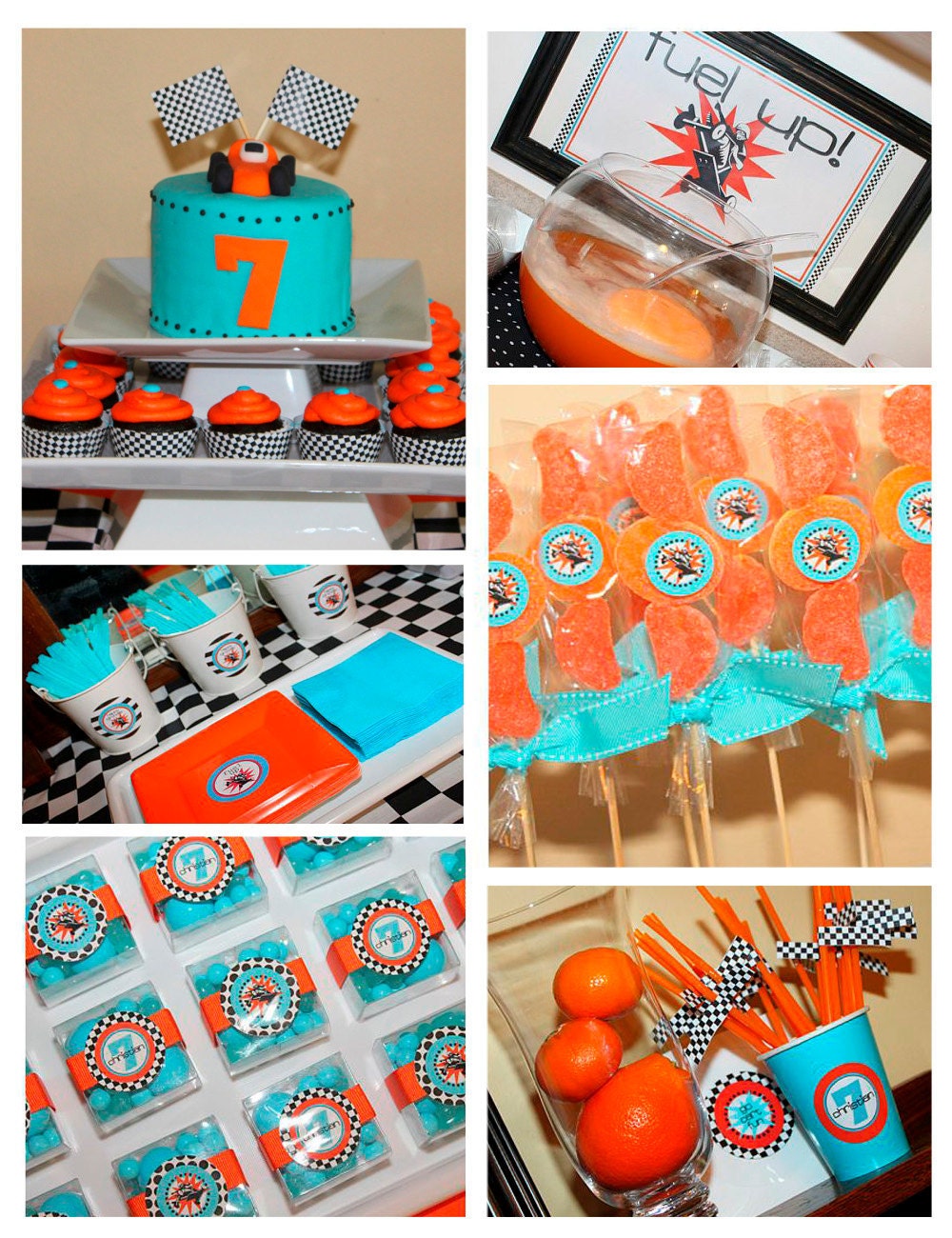 Go Kart Racer Party - Birthday - Race car - Stock Car - Huge Printables Set by Amanda's Parties To Go