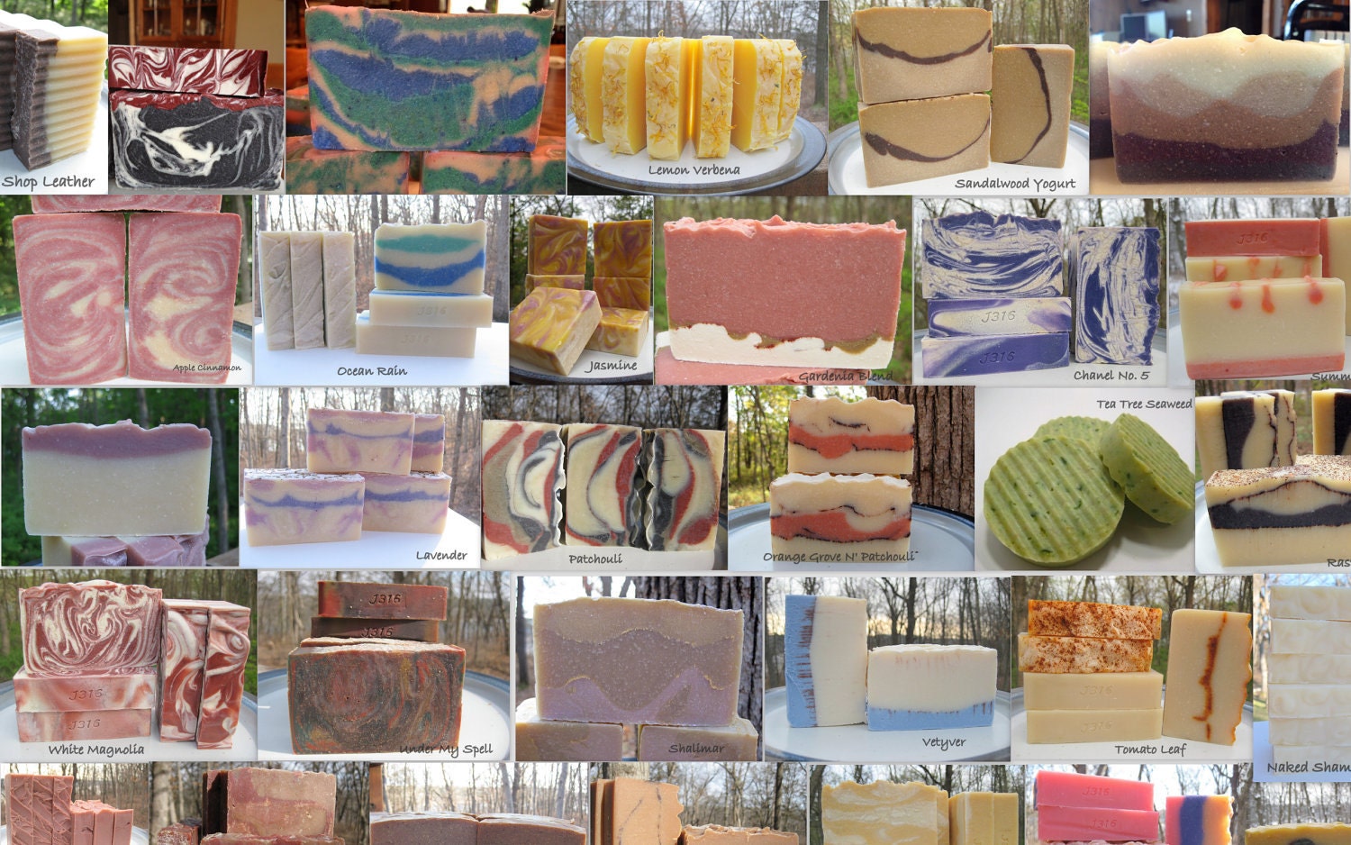 You Pick 10 - Any Ten Full Size Bars Handmade Soaps
