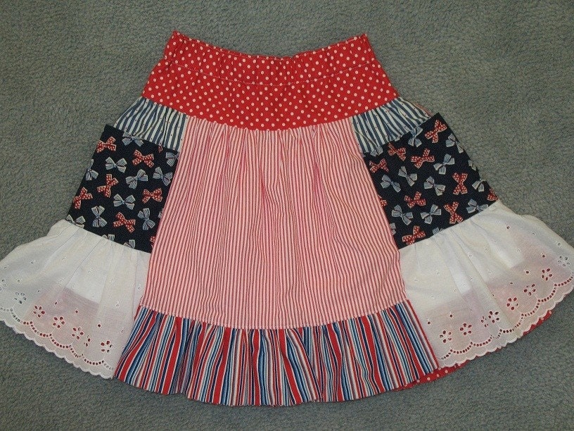Sailor skirt for little girls size 5/6