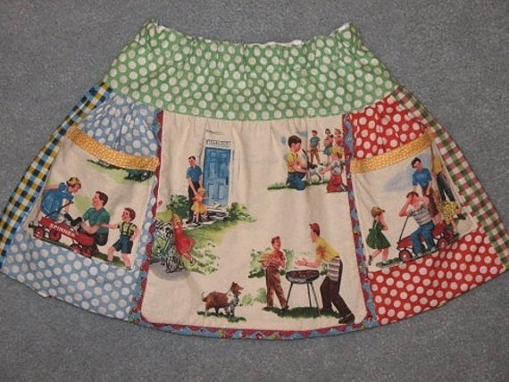 Summer Fun apron skirt size 2T