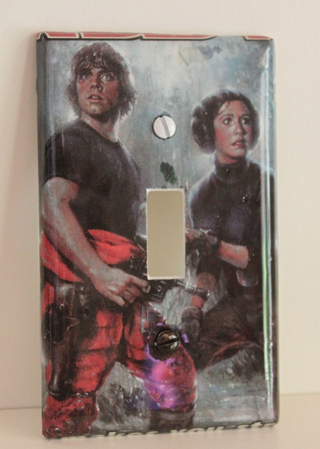 Star Wars Luke Skywalker and Princess Leia Resin Switchplate Light Cover