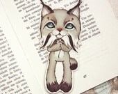 Lynx pocket size bookmark