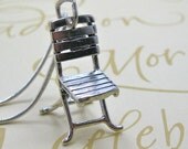 Cafe Chair Charm Sterling Silver Pendant