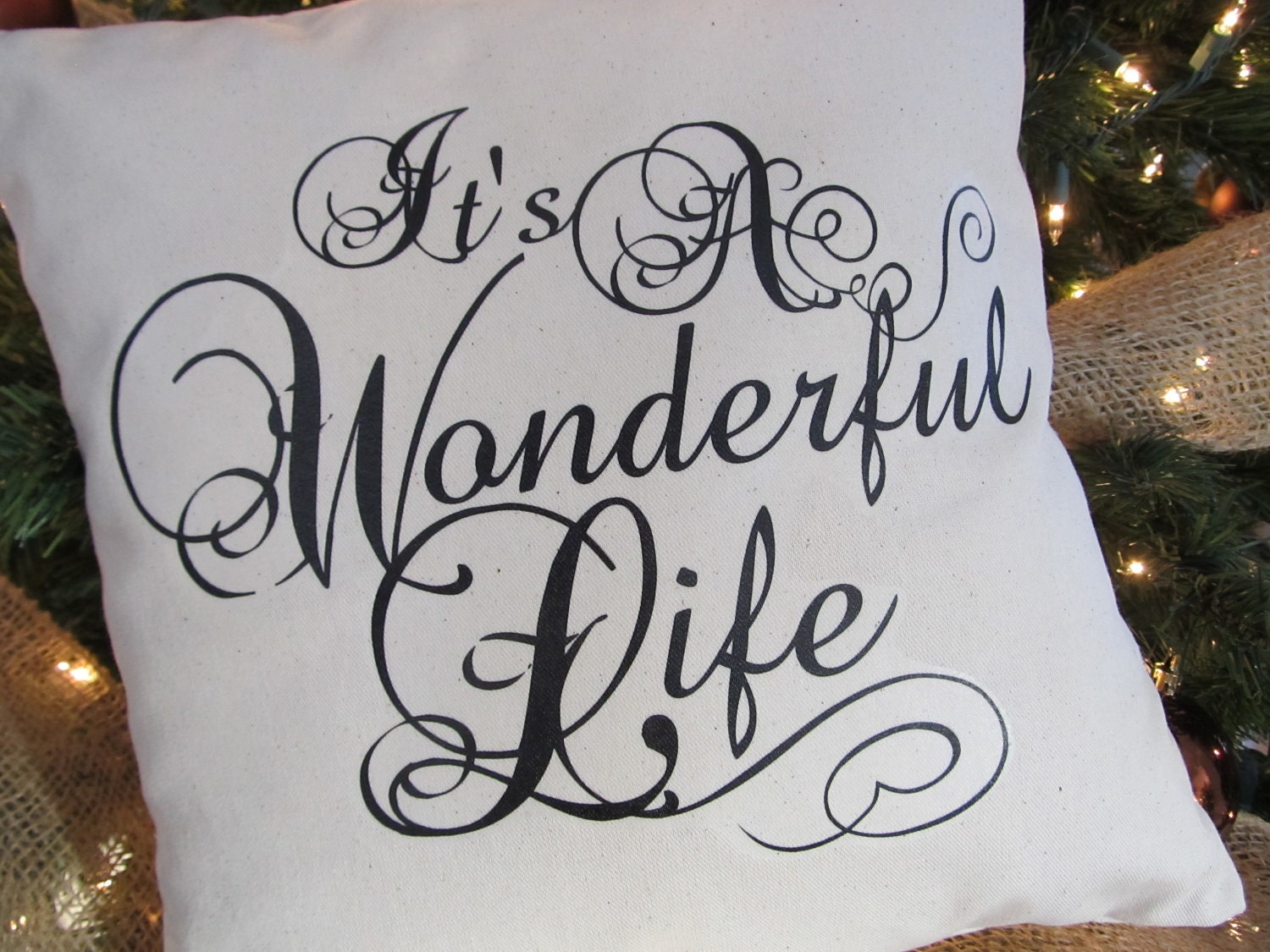 It's a Wonderful Life throw pillow