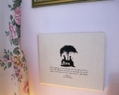 Pride And Prejudice Quote Mr Darcy's Proposal on ready to hang canvas