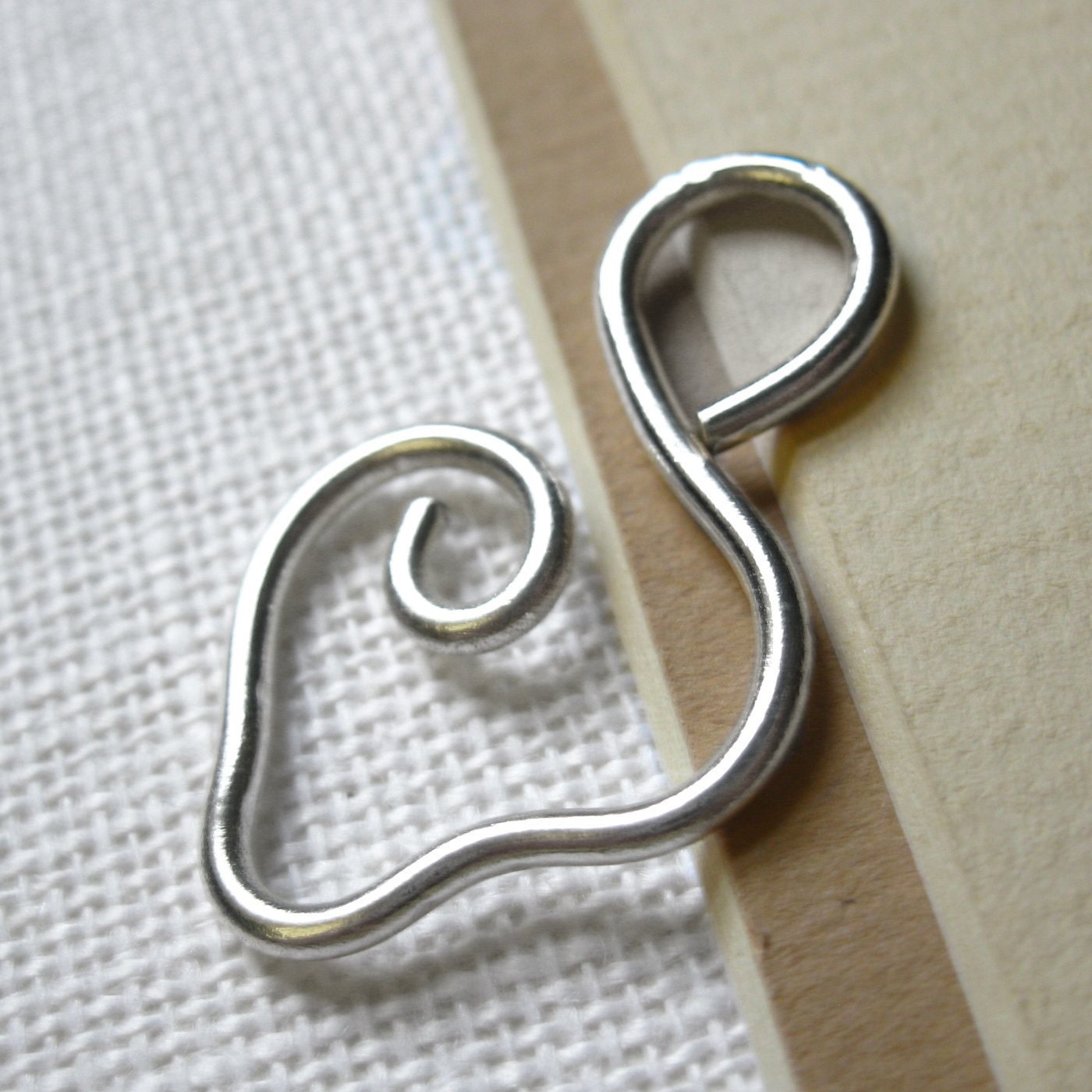 Mothers Day Sale Bright Sterling Silver Filled Squiggle Charm Holder