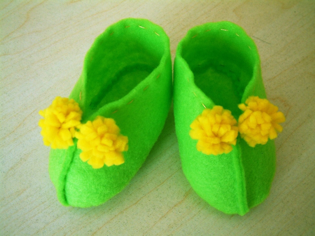 Easy sewing-DIY felt baby shoes-PDF pattern(6 different size)-H03-1