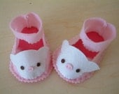 Easy sewing-DIY felt baby shoes-PDF pattern(6 different size)-H03-3