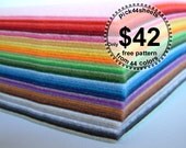 Felt fabric-44 sheets felt set-FS09