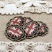 5Pcs The Flag of England pad in Antique Retro Frame Cameo PENDENTS.