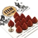 15pcs 8mm Orange CONE SPIKES RIVETS Studs Rockstar look Glam rock LeatherCraft.