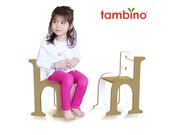 typographic "h" chair