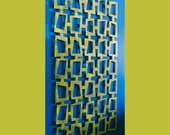 MOD Retro Squares No 2 Floating Wall Art 23 X 46 available in 25 colors