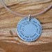 Dedicate a Song on Sterling Silver Disk with Leather Necklace