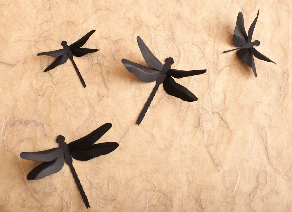 Dragonfly Wall Decor 3D Wall Dragonfly by hipandclavicle on Etsy