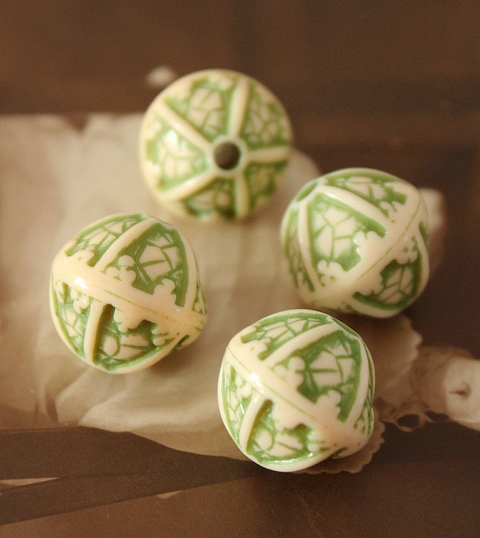16pcs Wholesale Beautiful   Colorful   carved  Beads- -16mm( CAB-BL -2)