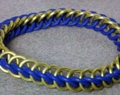 Blue and Pale Yellow Sunset Half Persian Bracelet