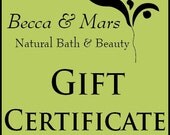 Gift Certificate for 15.00
