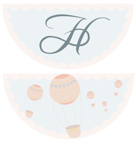 Hot air balloon birthday party banner Il_570xn