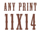 ANY GEOGRAPHY PRINT in the shop - 11x14