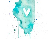 5x7 - Illinois Love