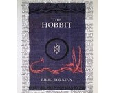 The Hobbit on a Vintage Dictionary Page