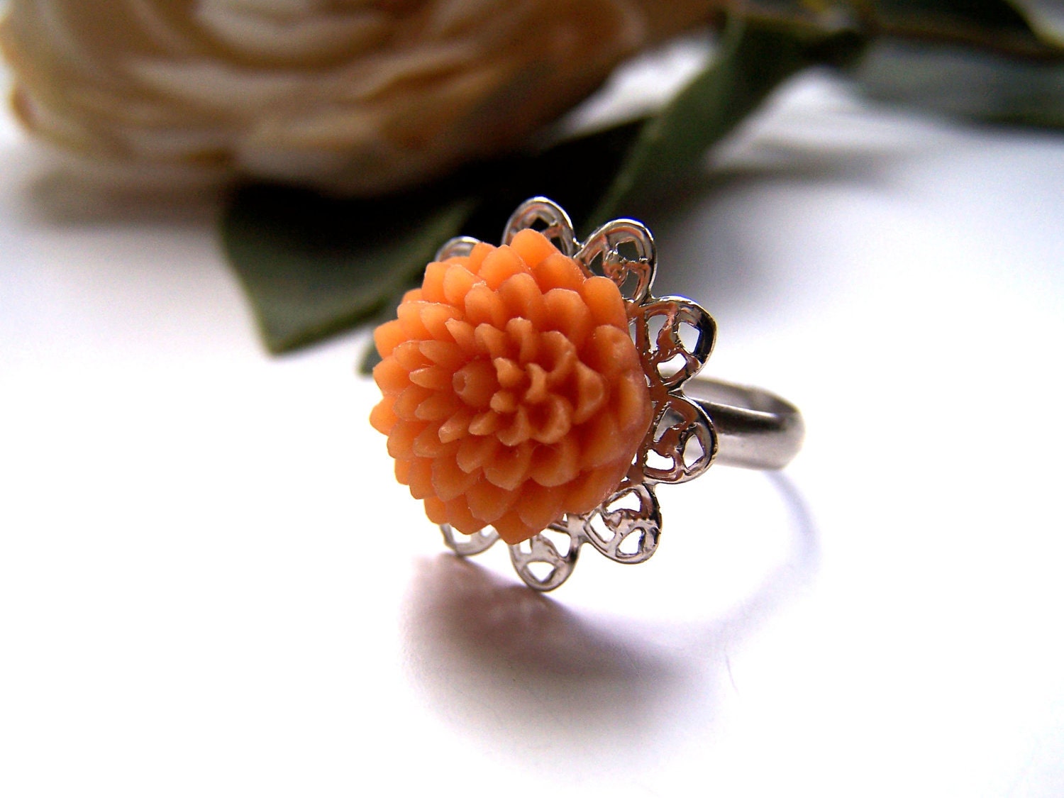 the burnt orange martha ring.