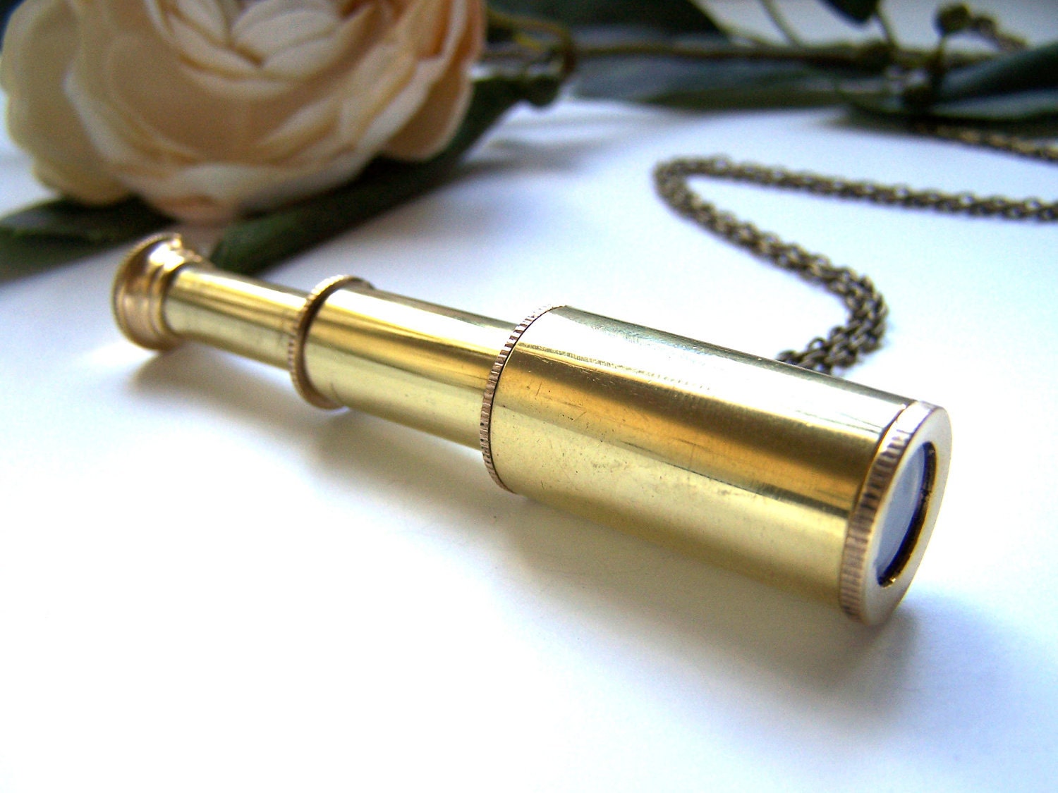 the telescope necklace.