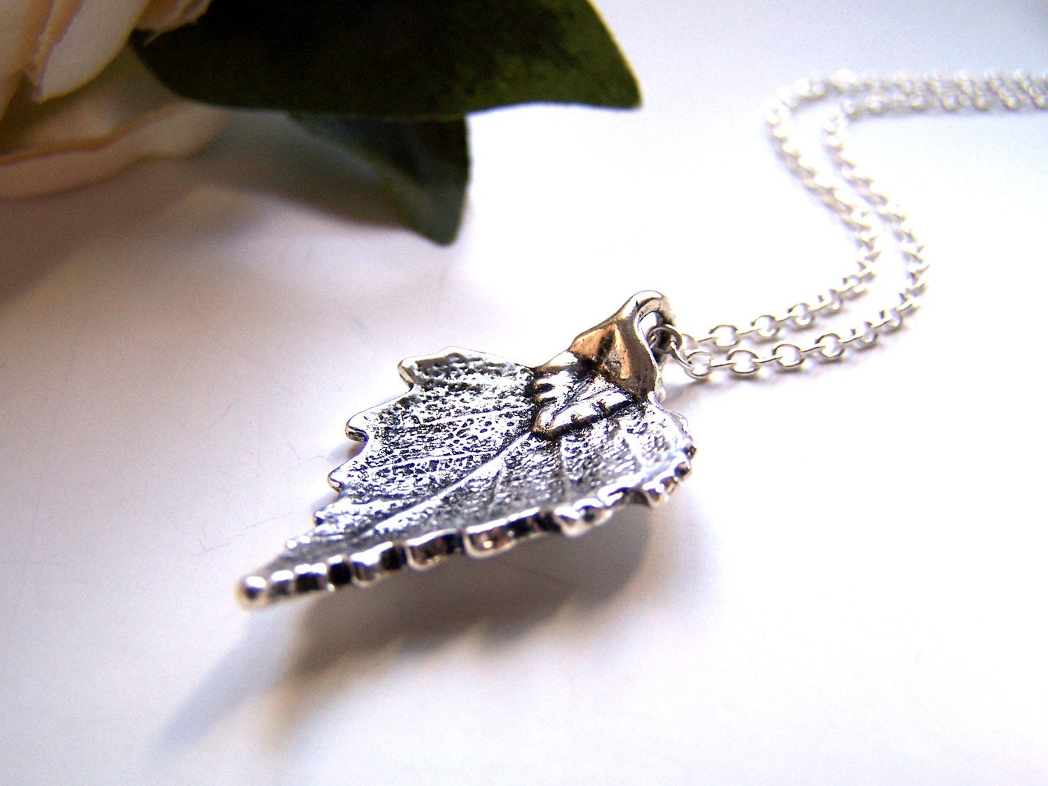 the aspen leaf necklace.