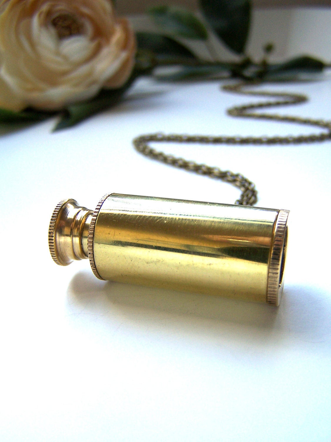 the telescope necklace.