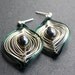 Silver Peacock Earrings