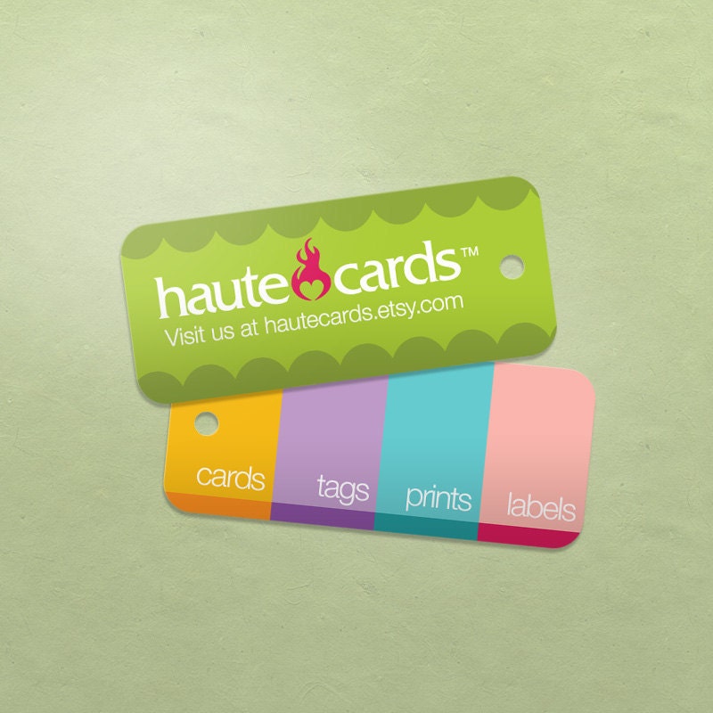 100 Tags for Clothing and Jewelry Crafts - Glossy or Matte - Full Color - for your Etsy Shop