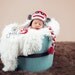 Sock Monkey Crochet Baby Hat