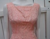 Vintage Brocade Wiggle Dress with Jacket