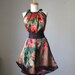 Dress / WEAR ART / Van Gogh / Brown red  / Romantic / Dreamy / Soft / Silk / Flowy / Delicate / Tunic / Art Dress