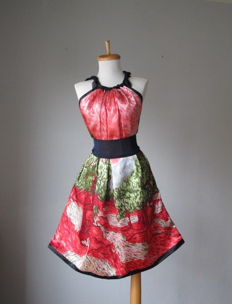 Dress / digital print dresses / WEAR ART / Van Gogh / Pink silver / Romantic / Dreamy / Soft / Silk / Flowy / Delicate / Tunic / Art Dress