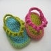 Crochet Pattern Baby Booties , Flip Flops for Girls, pattern in 4 sizes( pdf pattern for sale)