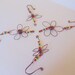Dragonflies And Daisies Pot Sitters, Wire Ornament,  (Pot Charms) Wire Wrapped Handmade by simplysuzie2