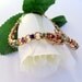 Gemstone Tennis Bracelet Gold Over Sterling Silver Multi Gemstones Vintage (925)